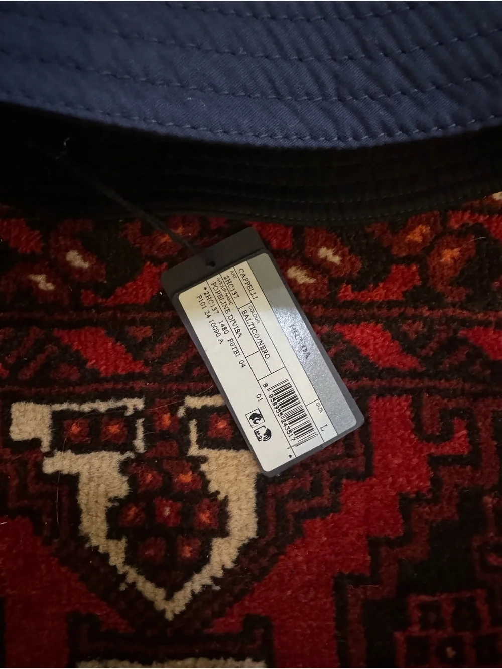 Prada reversible technical-cotton Bucket Hat NEW NWT L